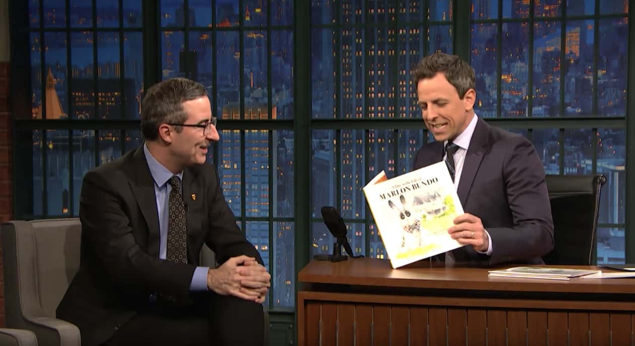 john oliver seth meyers gay bunny book