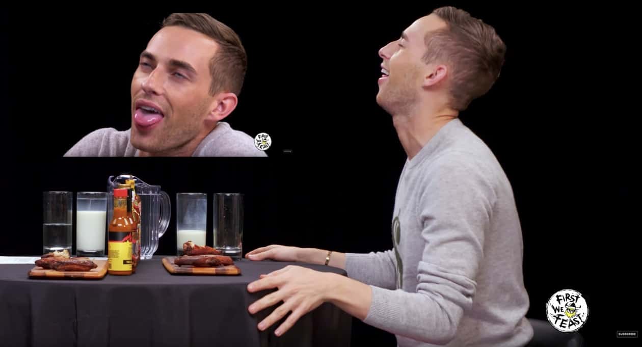 adam rippon hot wings