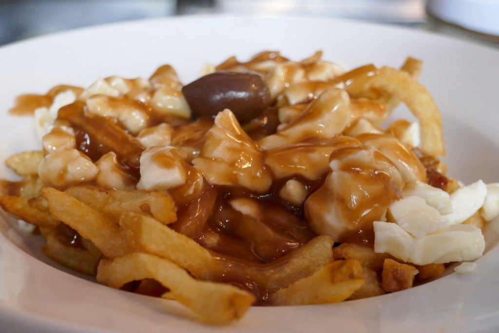 Poutine food in Montreal