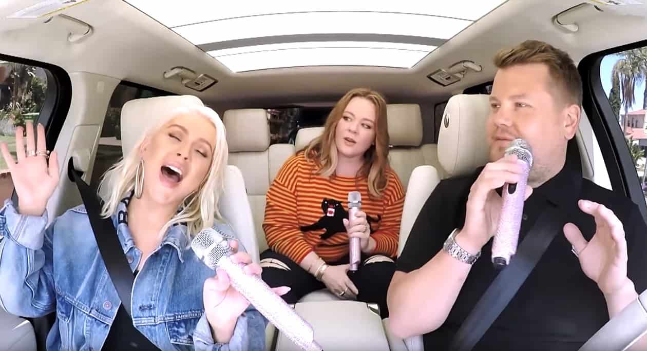 Christina Aguilera carpool