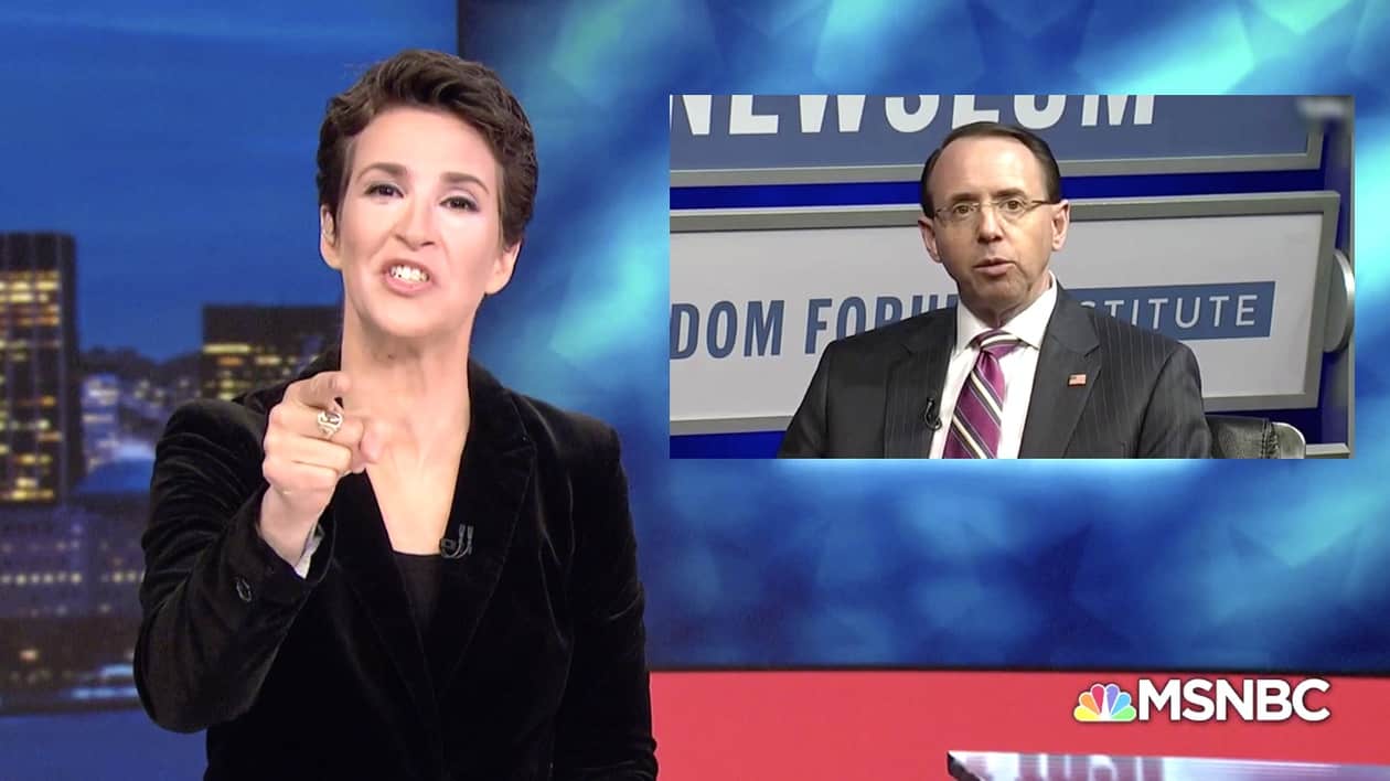 Rachel Maddow Rod Rosenstein