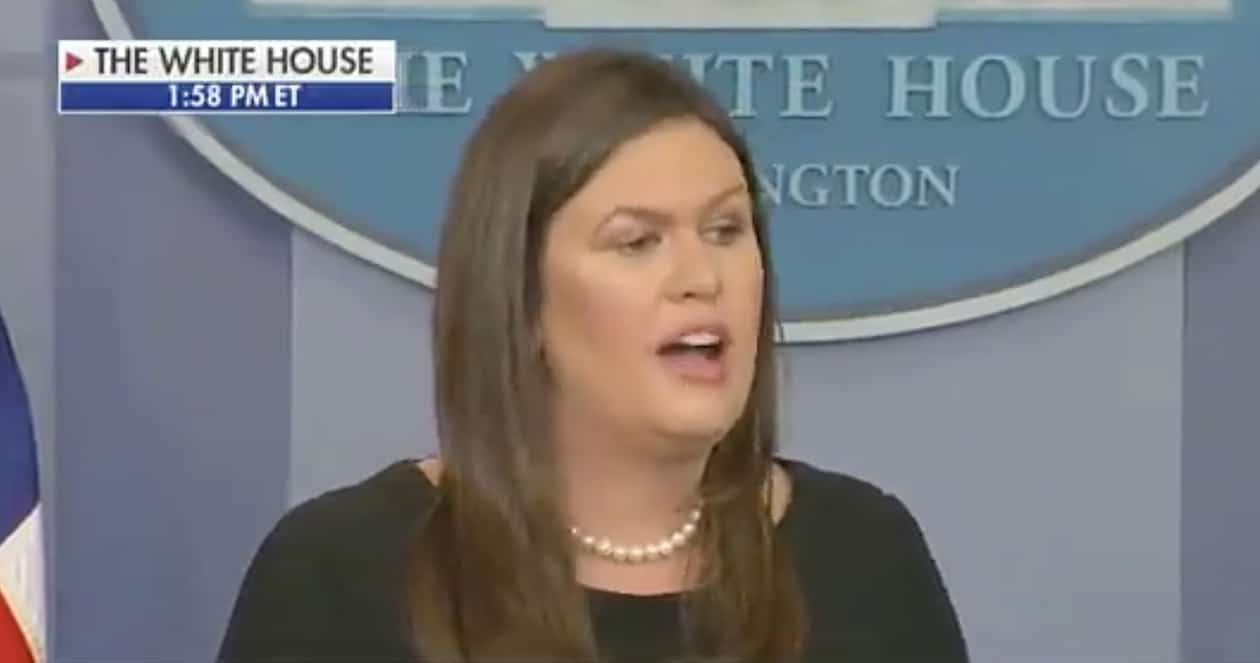 sarah huckabee sanders enemy of the people