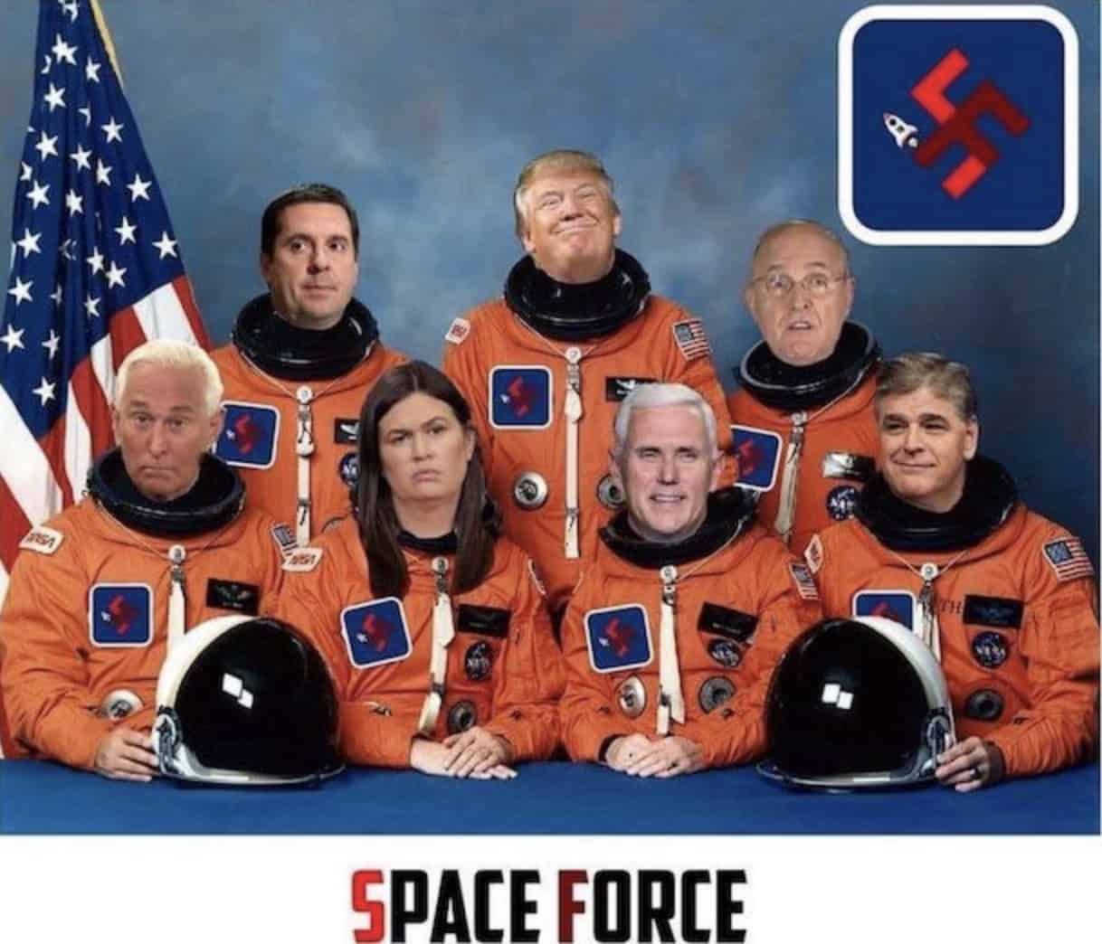 space force swastika