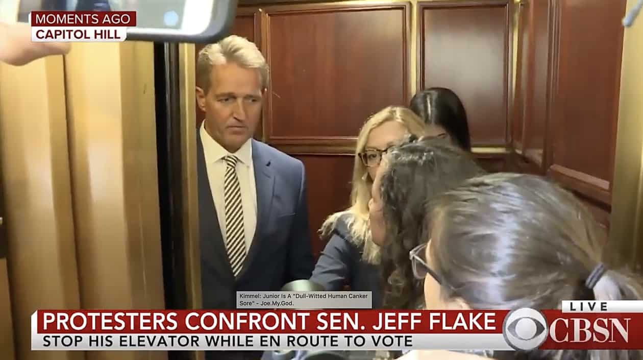 flake confronted