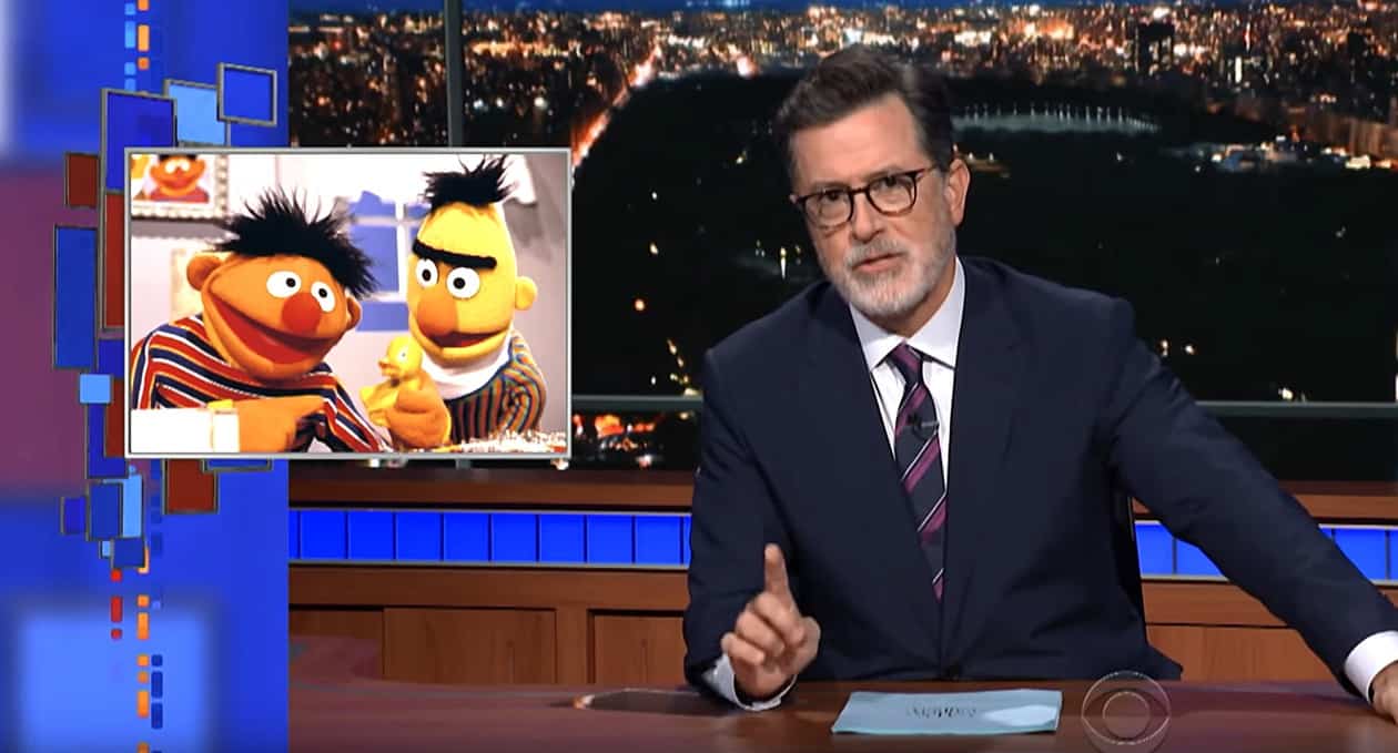 bert ernie gay colbert