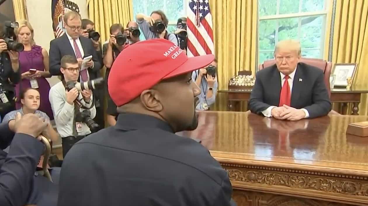 kanye trump oval office