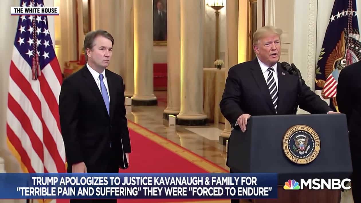 swearing in kavanaugh