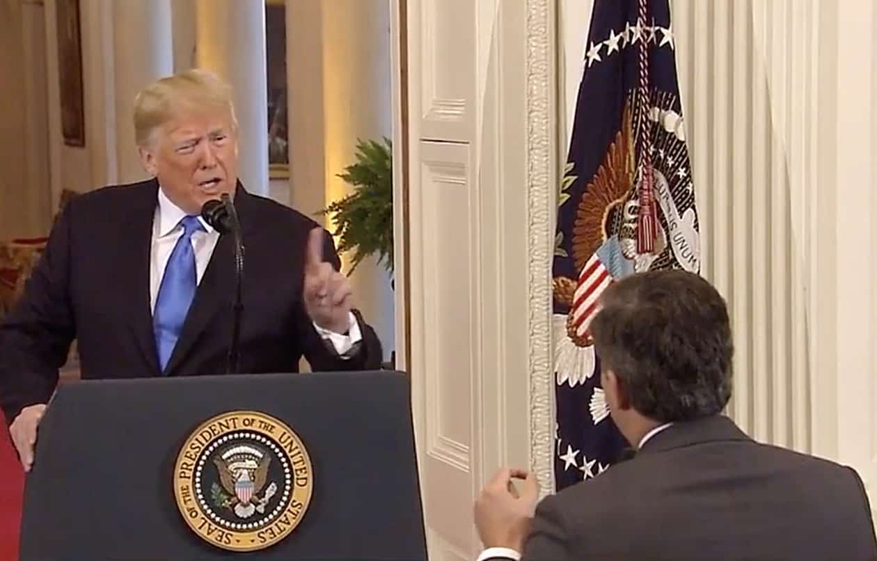 terrible person trump jim acosta