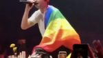 Tyler Joseph rainbow flag