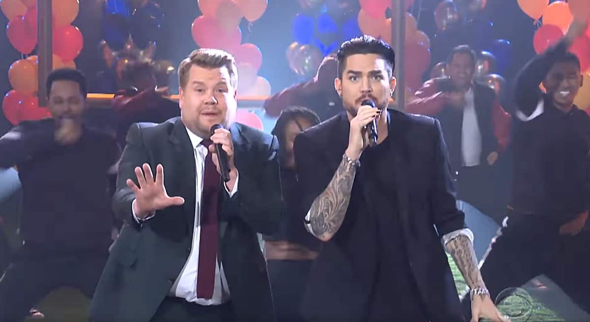 James Corden Adam Lambert