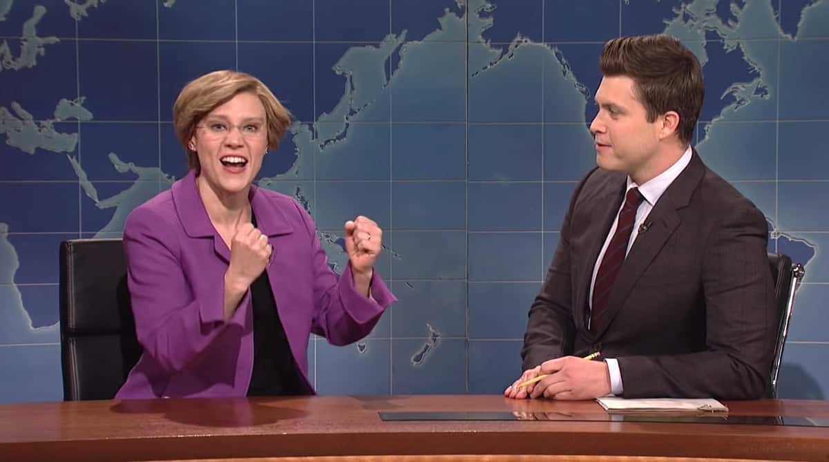 Elizabeth Warren Kate McKinnon SNL