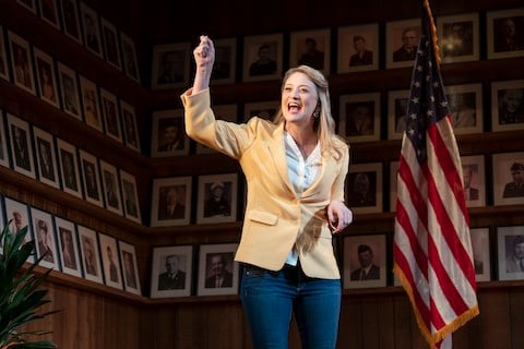 ÂWhat The Constitution Means To Meâ Is The First Must-See Show Of The Year: Review 1 Heidi Schreck in WHAT THE CONSTITUTION MEANS TO ME at Broadways Helen Hayes Theater. Photo by Joan Marcus 3