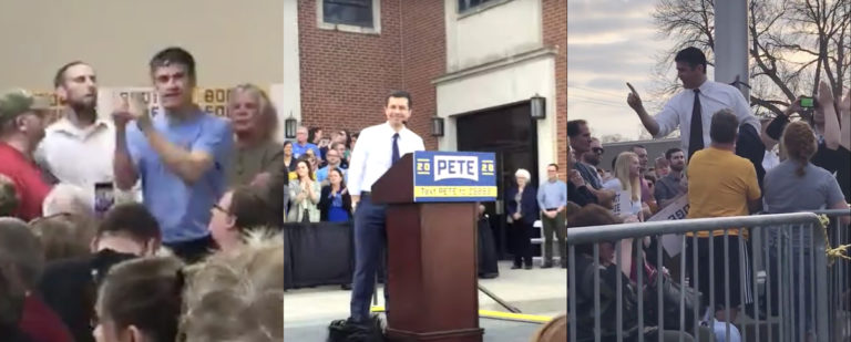 buttigieg hecklers