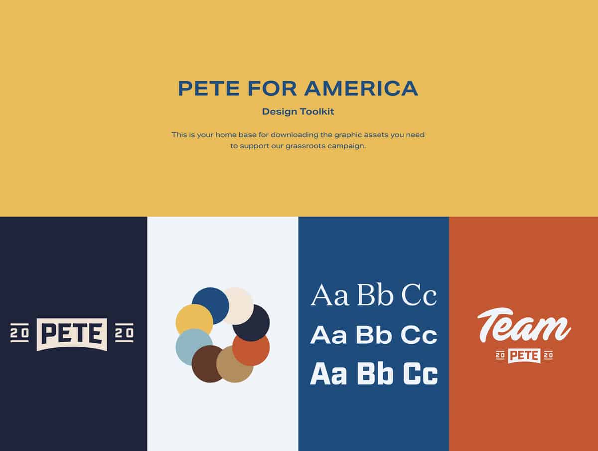 Pete Buttigieg's Unprecedented Campaign Design Toolkit Includes A Color ...