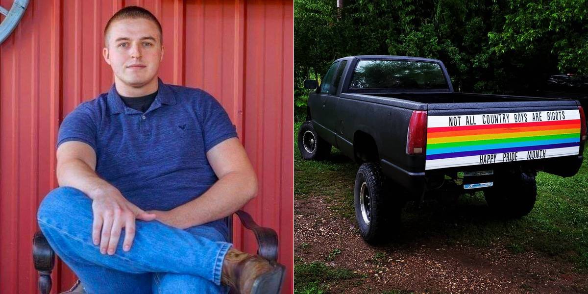 Straight Oklahoma Country Boy s Pride Month Pickup Truck Goes
