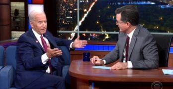 Joe Biden Stephen Colbert