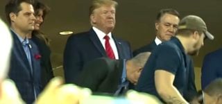 ‘Lock Him Up!’ Trump Booed at World Series Game 5:  WATCH