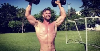 Chris Hemsworth shirtless