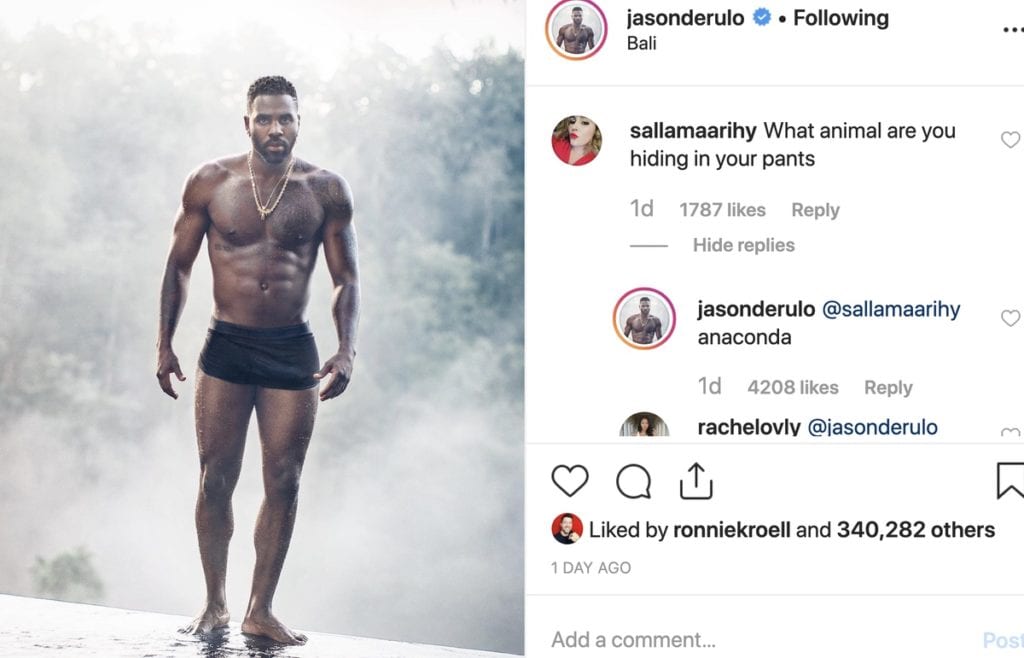 Jason Derulo Shows Off The 'Anaconda' In His Swim Trunks - Towleroad