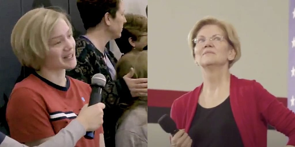 elizabeth warren young voter