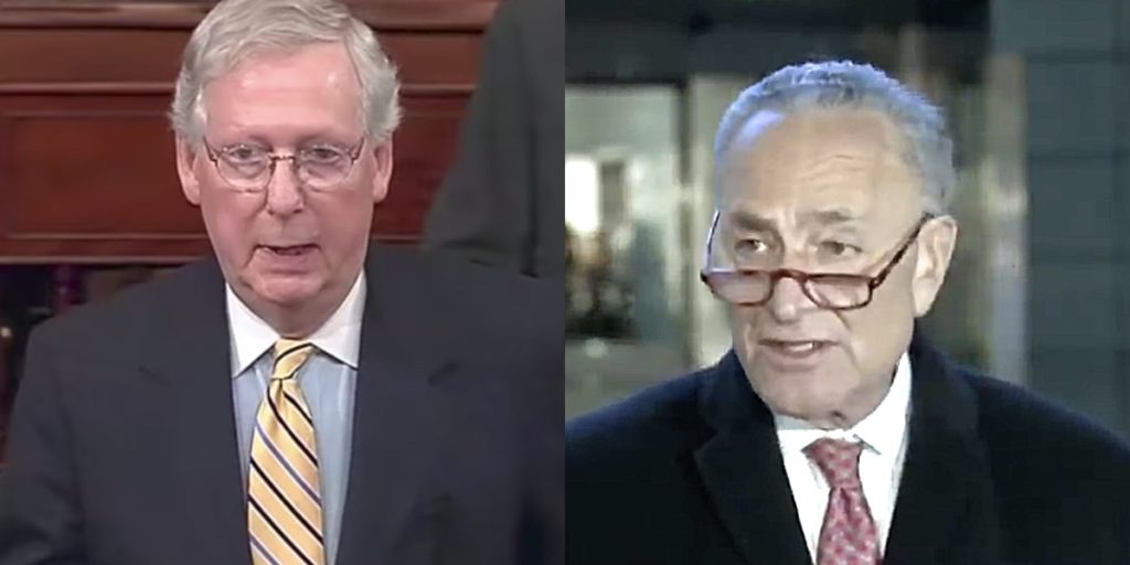 mitch McConnell chuck schumer impeachment