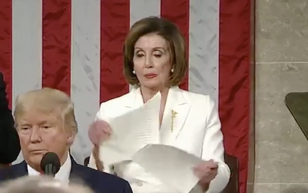 pelosi ripping speech