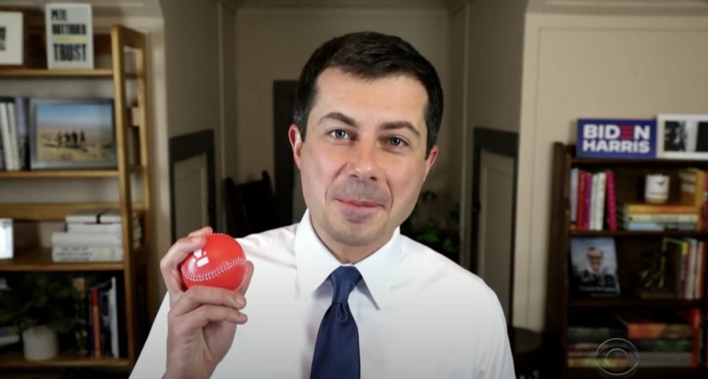 Pete Buttigieg baseball