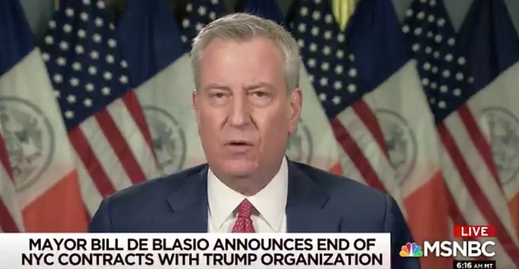 NYC trump de blasio