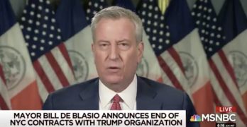 NYC trump de blasio