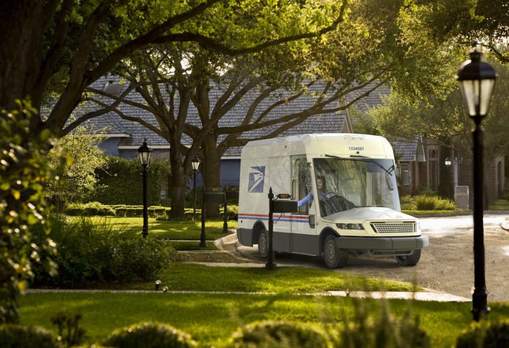 US mail truck