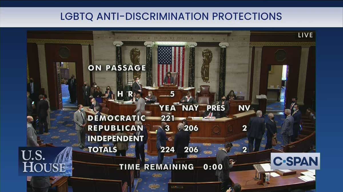 House Passes Equality Act In 224-206 Vote With Only Three Republicans ...
