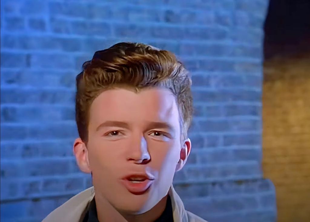 Rickrolling endures: On , Rick Astley's 'Never Gonna Give