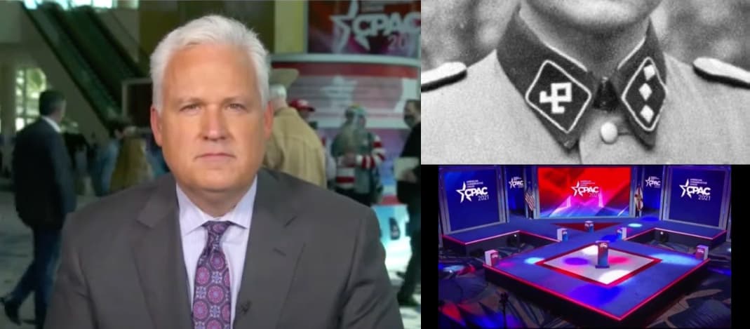 The 2021 CPAC Stage Is Shaped Exactly Like A Nazi Rune And Chairman ...