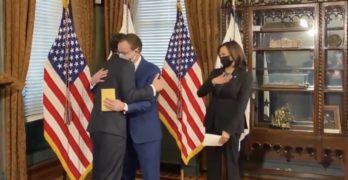 Pete Buttigieg swearing in