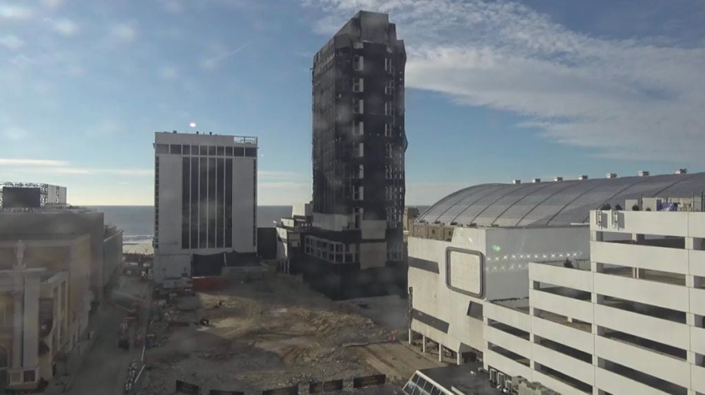 trump plaza hotel implosion