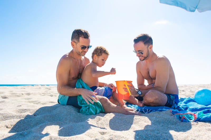 There's no shortages of places for kiddos to dig into sand on a number Miami's beaches. Photo courtesy of the GMCVB.