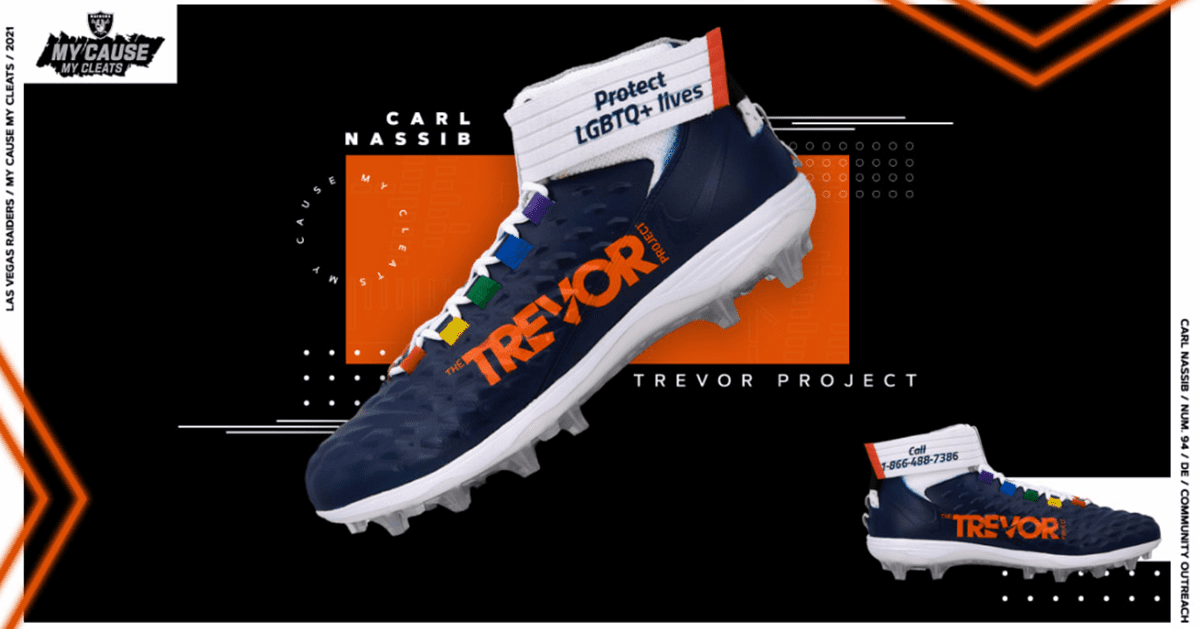 Carl Nassib Designs Custom LGBTQ Cleats For NFL Charity Program; First Time Multiple Players Honor LGBTQ Orgs - Vimarsana News