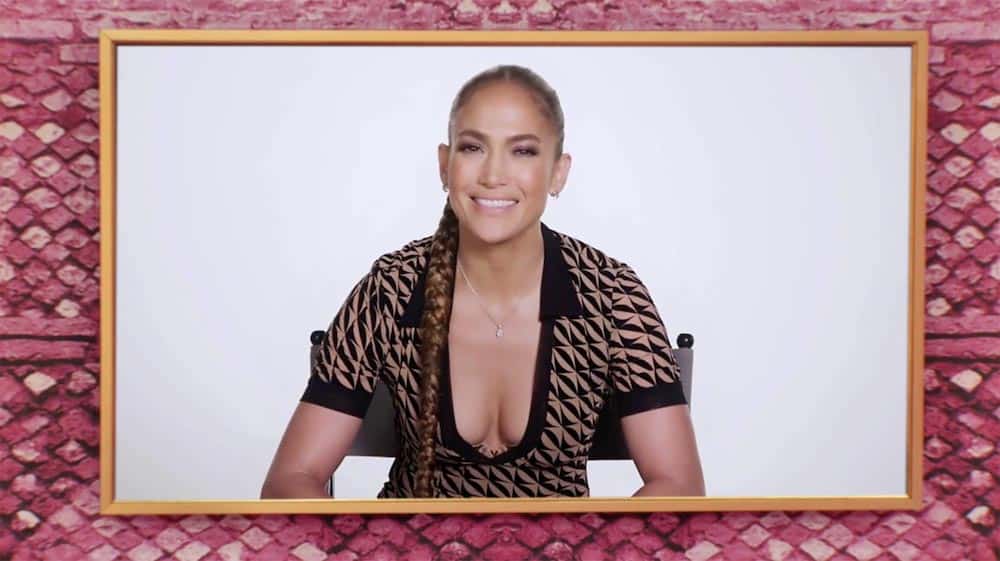 Jennifer Lopez herself says really nothing at all to the queens in a pre-recorded message on RuPaul's Drag Race.