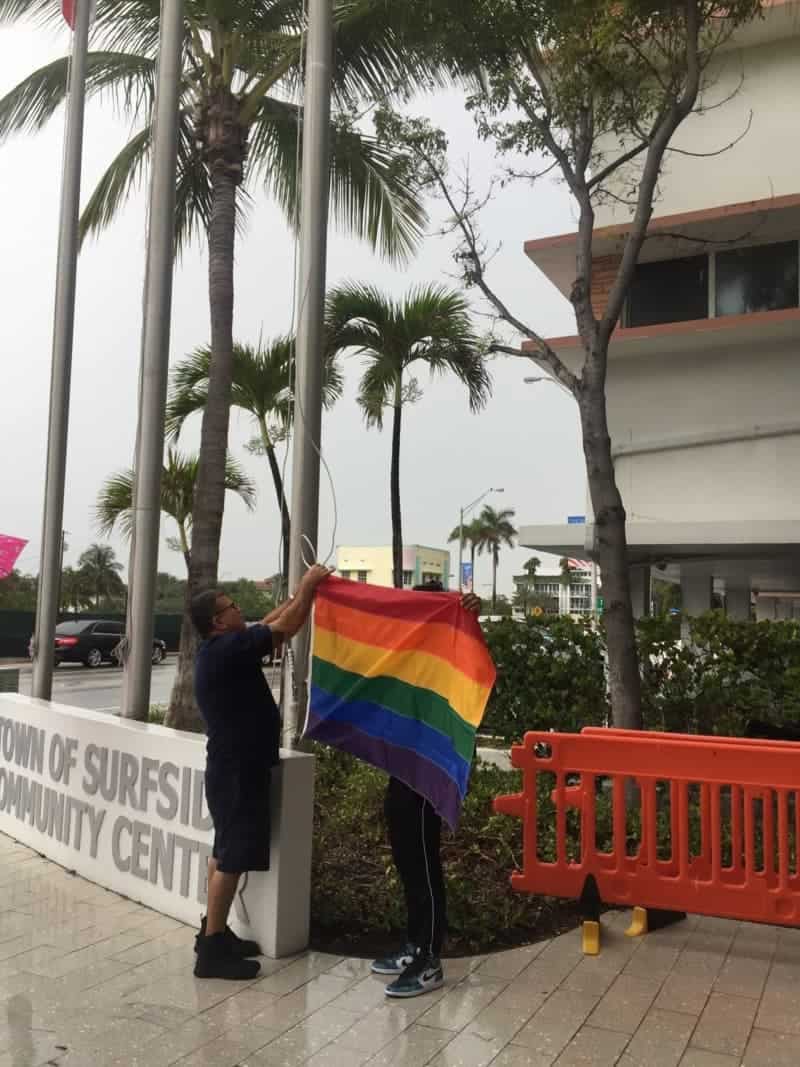 Florida  gay flag gay pride satanists