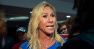 Shocking Video Shows House Rep. Marjorie Taylor Greene Appear To Kick Gun Control Advocate Two Times During Heated Exchange 20 642998 origin 1