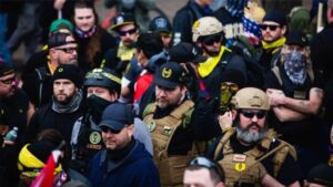 Watch: Nazis and Proud Boys clash with anti-fascists outside Texas church hosting drag queen bingo 8 644569 origin 1