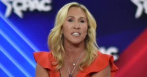 GOP Congresswoman Marjorie Taylor Greene Spotted 'Schmoozing' Right-Wing Reporter Weeks After Husband Files For Divorce 48 651807 origin 1
