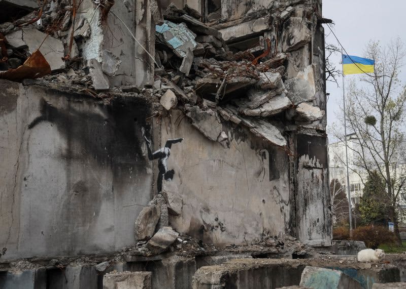 Banksy Showcases New Mural In War-Scarred Ukrainian Town 2 654039 654039 origin 1 1