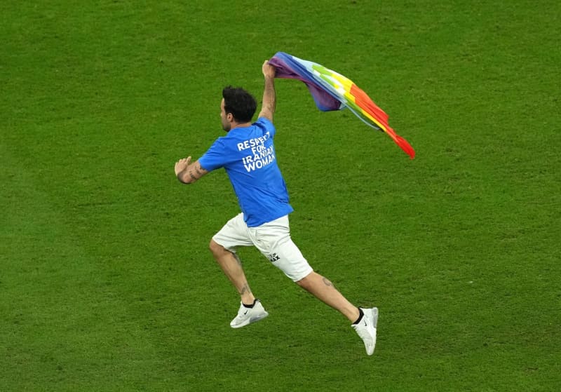 World Cup pitch invader with rainbow flag says he is free 33 657282 657282 origin 1 1
