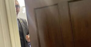 Watch: George Santos closes door on reporters asking about amended FEC report 84 665688 origin 1