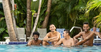 Guests at gay Key West guesthouse Island House.