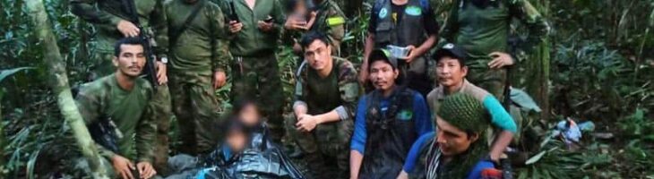 Four Colombian children found alive in jungle weeks after plane crash