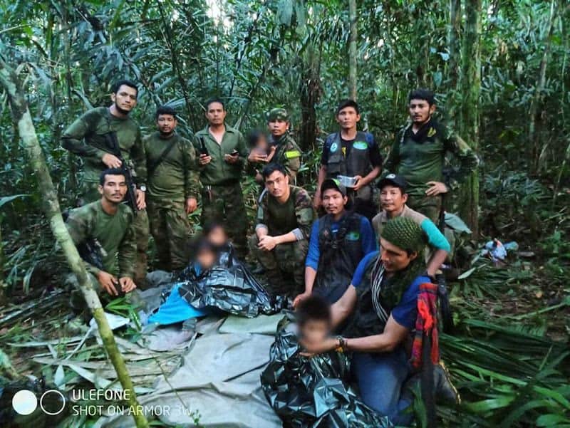 Four Colombian children found alive in jungle weeks after plane crash 13 681354 origin 1