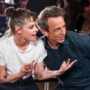 Kristen Stewart and Goes Day Drinking With Seth Meyers and Gives Him a Lesbian Makeover, and More News