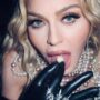 Madonna poses in leather corset and fishnets wowing fans with her ageless beauty